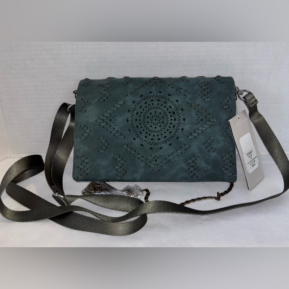 Francesca’s Faux Suede Crossbody Purse ~ Brand New w/ Tag